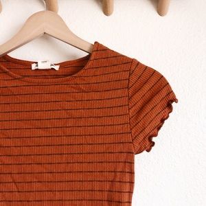 Billabong Stripe Ribbed Baby Tee